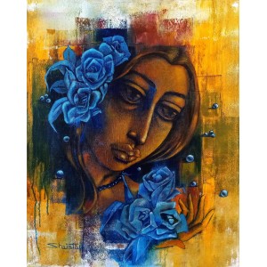 Shaista Momin, Untitled, 24 x 30 Inch, Acrylic on Canvas, Figurative Painting, AC-SHM-020